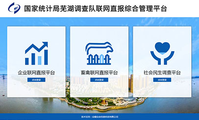 國家統(tǒng)計(jì)局蕪湖調(diào)查隊(duì)聯(lián)網(wǎng)直報(bào)綜合管理平臺(tái)